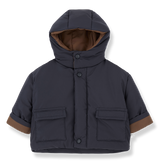 1+IN THE FAMILY 2PC REVERSIBLE BEANIE WITH PADDED HOODED JACKET